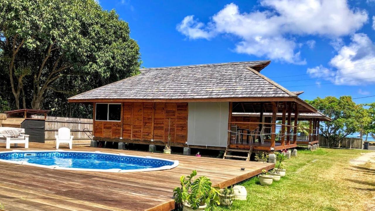 ウツロア Raiatea - Bungalow Nautilus Lagoonヴィラ エクステリア 写真